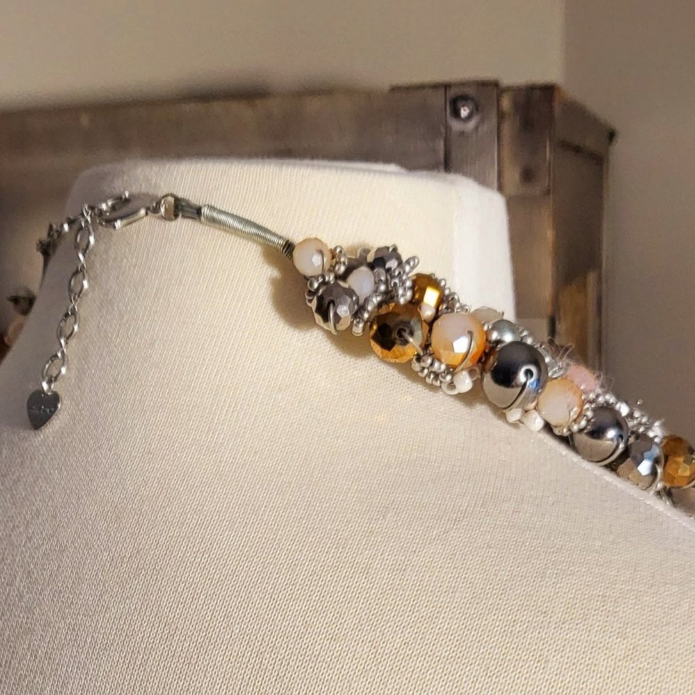 beaded multicolored necklace